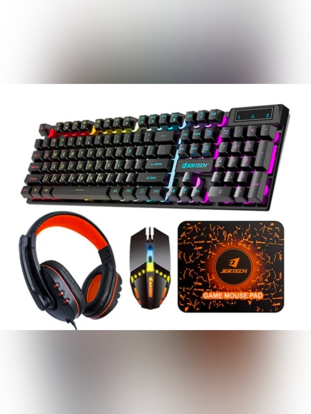 JERTECH CT4-01 | 4-in-1 Gaming Kit (Keyboard + Mouse + Headset + Mouse Pad)